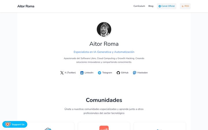 Screenshot of aitorroma.com
