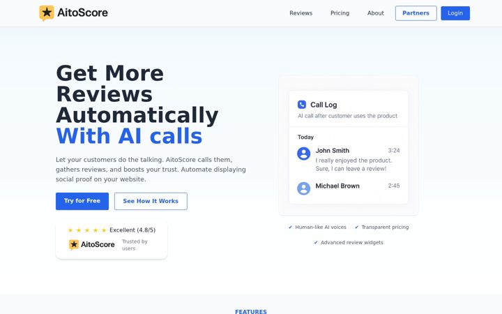Screenshot of aitoscore.com