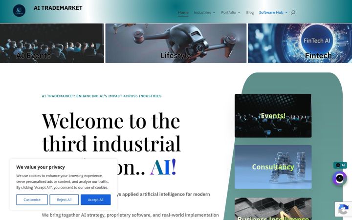 Screenshot of aitrademarket.com