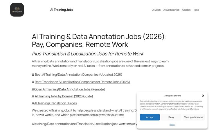 Screenshot of aitrainingjobs.it