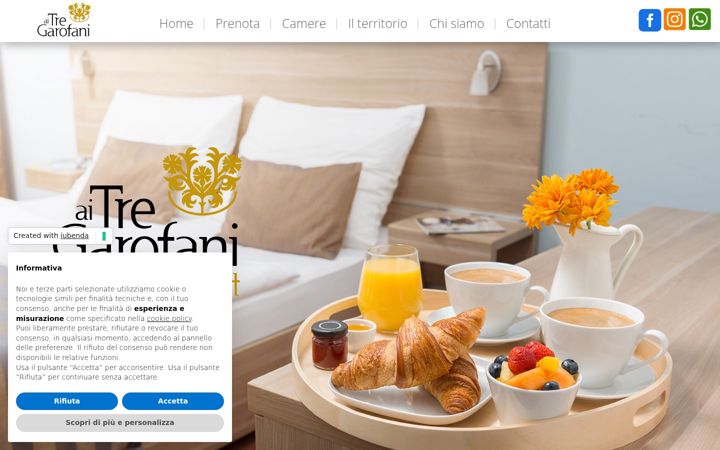 Screenshot of aitregarofanibnb.it