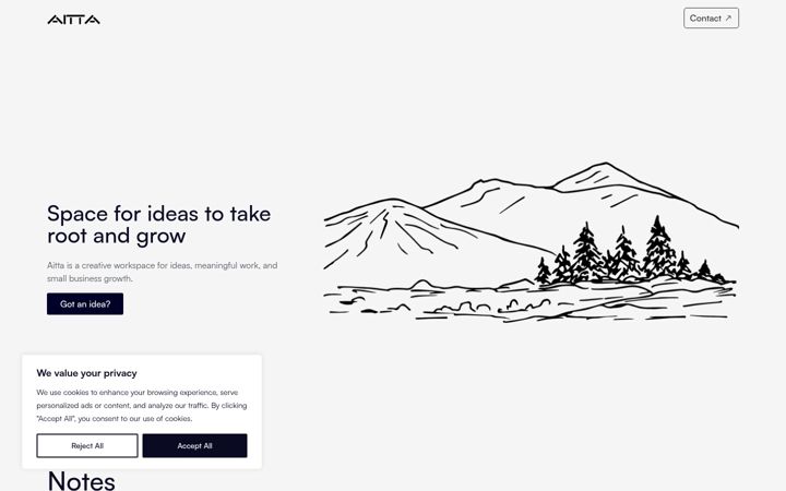 Screenshot of aitta.media