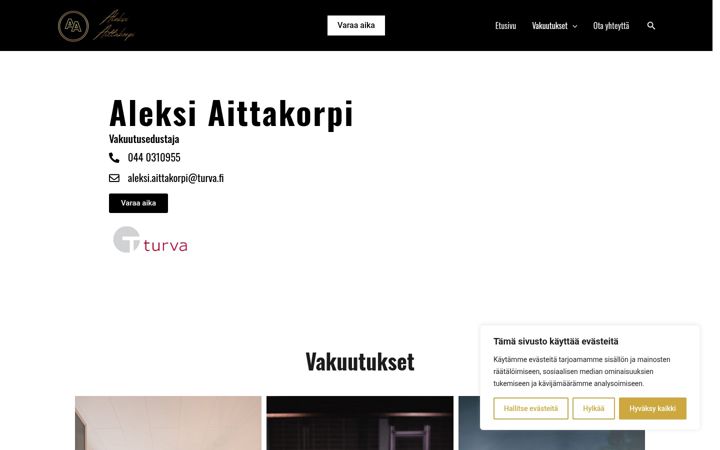 Screenshot von aittakorpi.fi