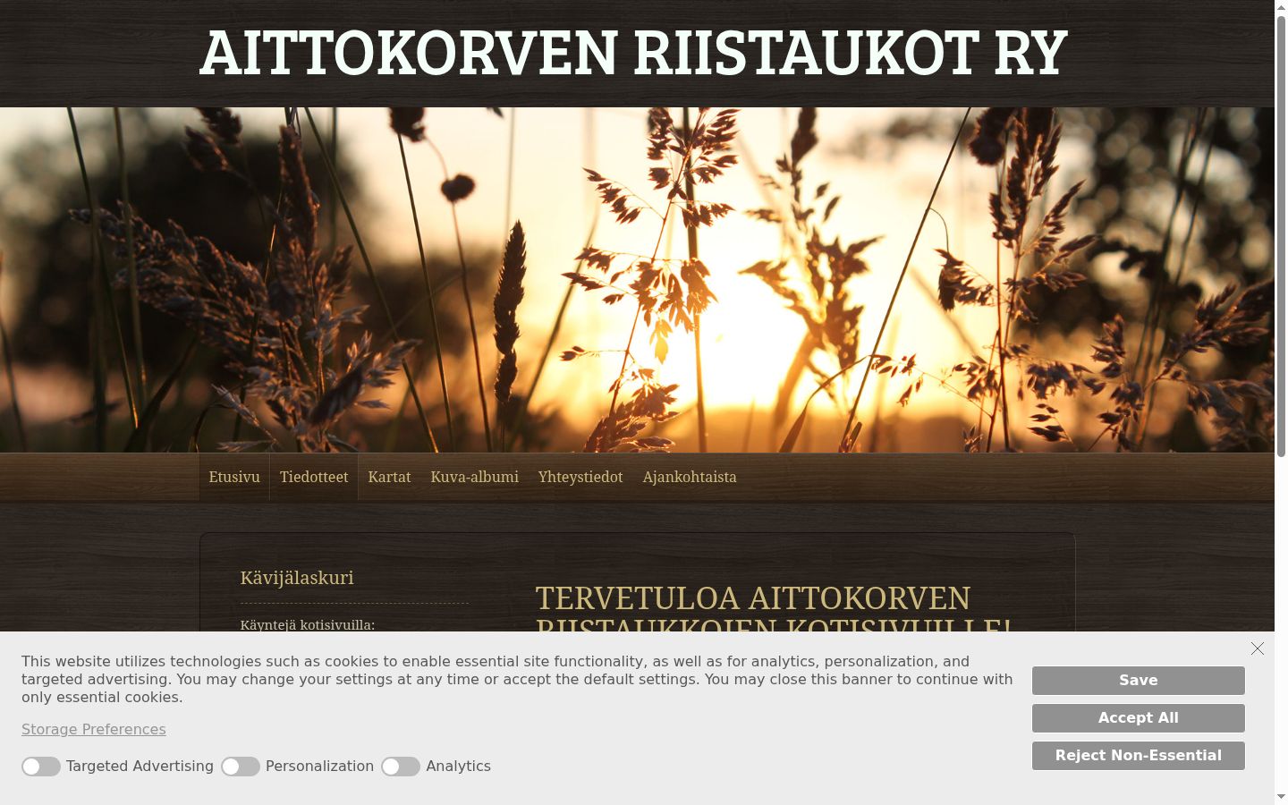 Screenshot tal-banner tal-kunsens muri qabel kwalunkwe interazzjoni