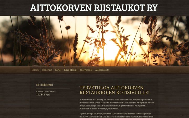 Screenshot of aittokorvenriistaukot.com
