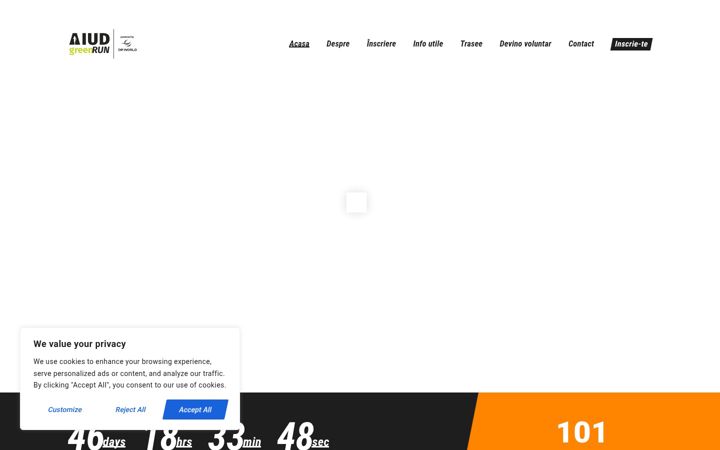 Screenshot of aiudgreenrun.ro