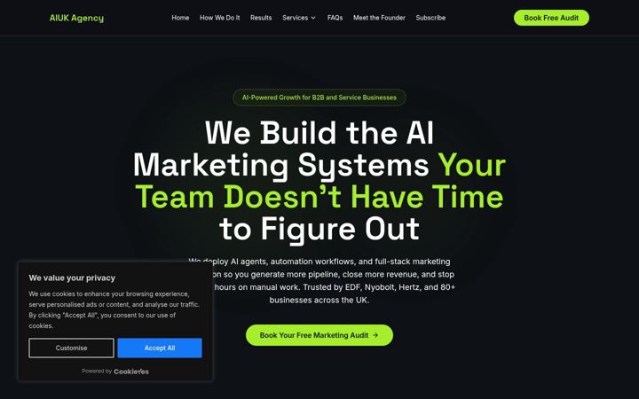 Screenshot of aiukagency.co.uk