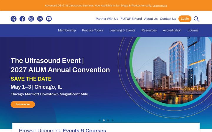 Screenshot of aium.org