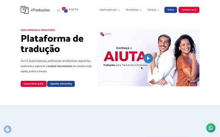Screenshot of aiuta.ai