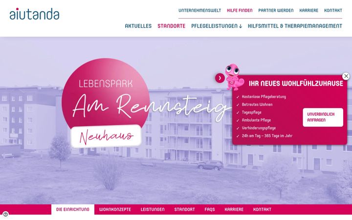 Screenshot of aiutanda-neuhaus.de