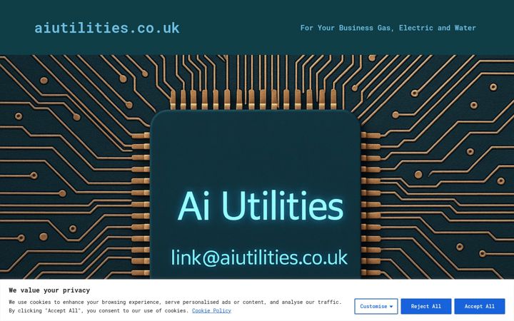 Screenshot of aiutilities.co.uk