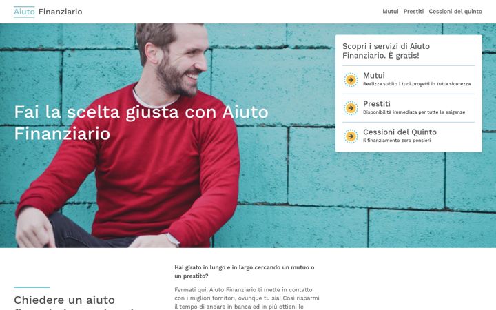 Screenshot of aiutofinanziario.it