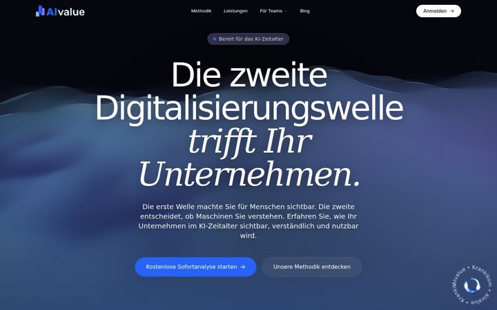 Captura de pantalla de aivalue.com