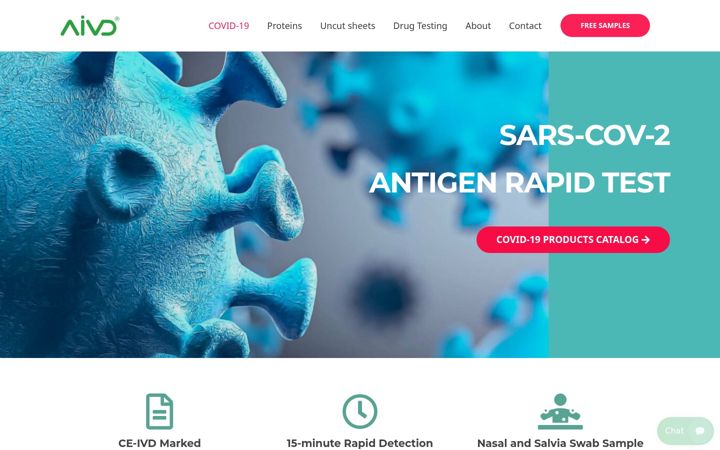 Screenshot of aivd-assay.com