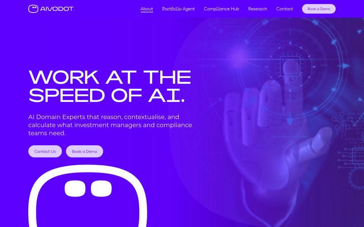 Screenshot of aivodot.com