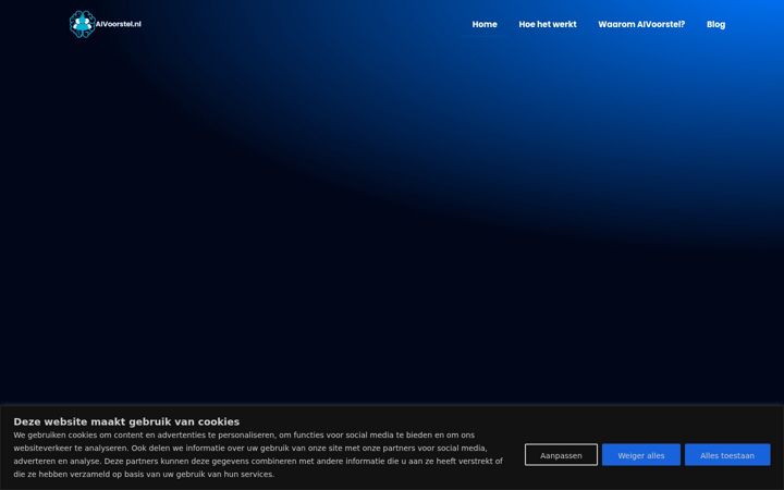 Screenshot of aivoorstel.nl