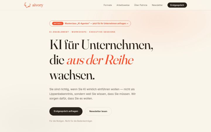 Screenshot of aivory.club