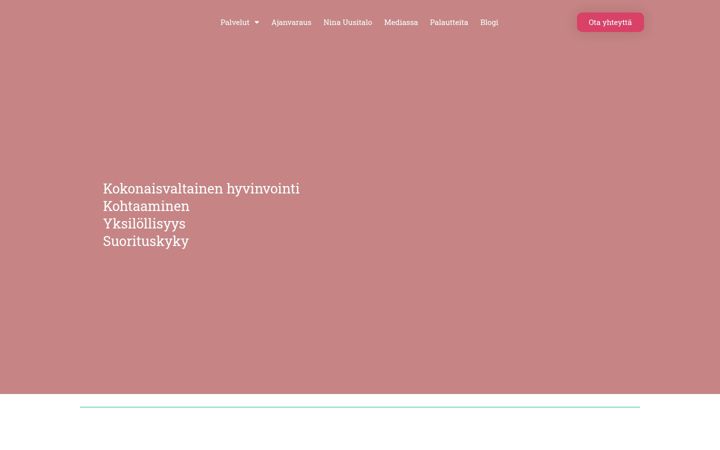 Screenshot van aivotaidot.fi