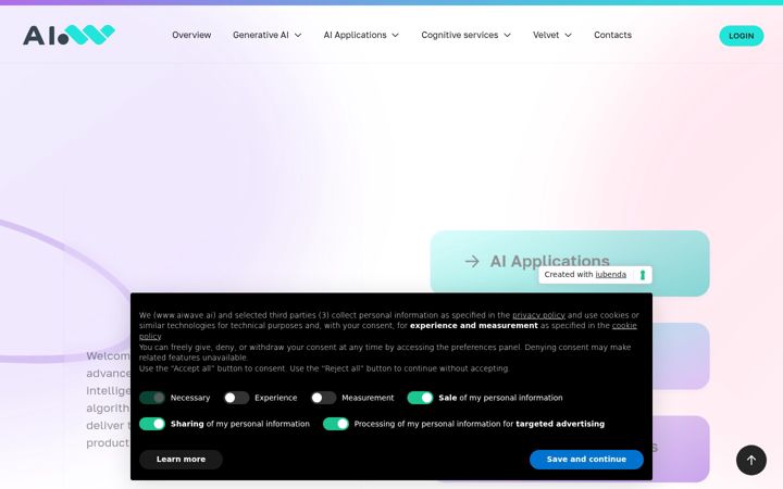 Skjámynd af aiwave.ai
