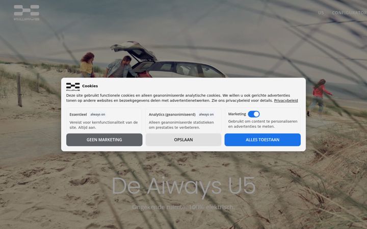 Screenshot of aiways.nl