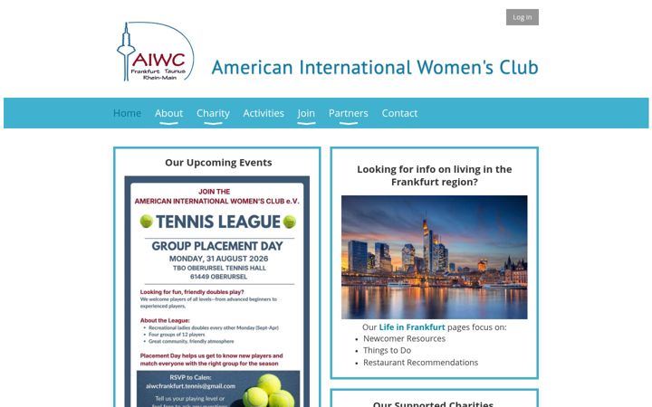Screenshot of aiwcfrankfurt.org