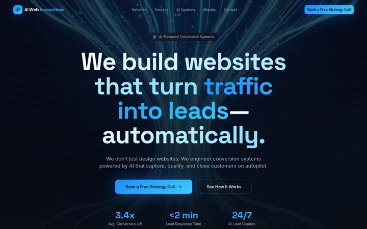 Screenshot of aiwebinnovations.com