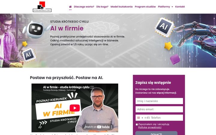 Snimka zaslona za aiwfirmie.edu.pl