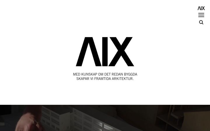 Screenshot of aix.se