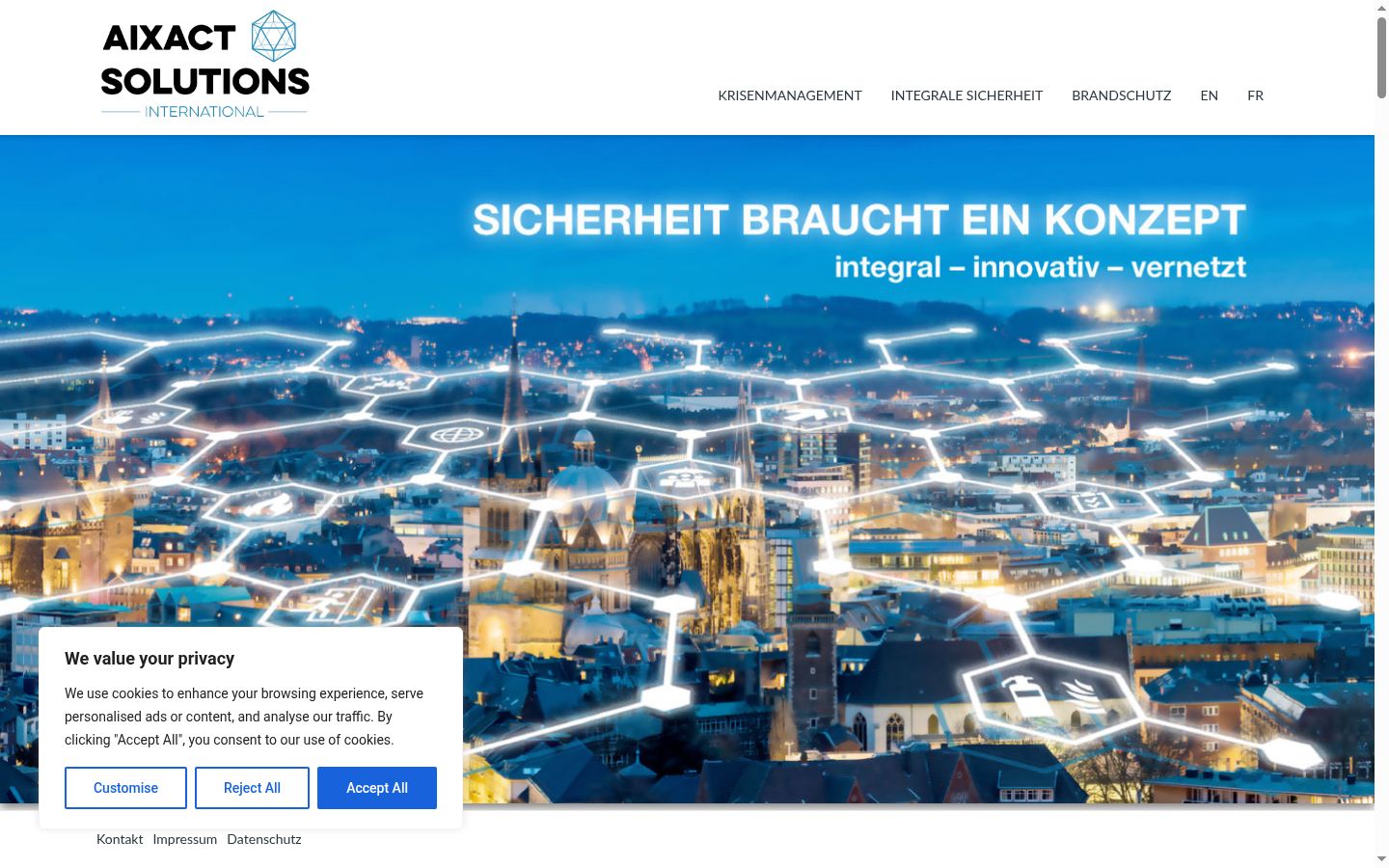 Screenshot tal-banner tal-kunsens muri qabel kwalunkwe interazzjoni