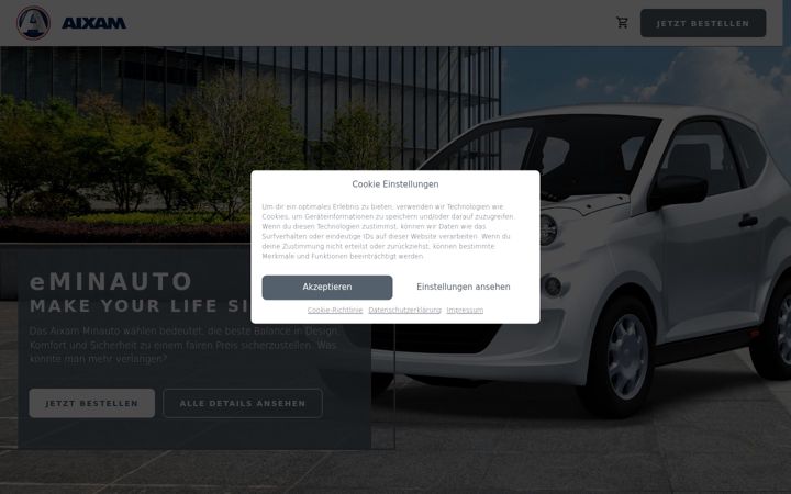 Screenshot van aixam-shop.de