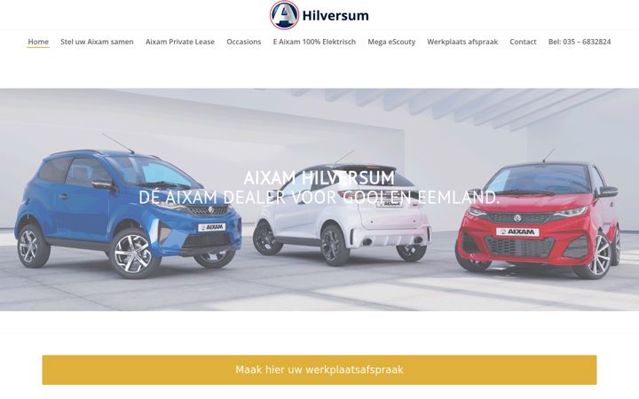 Screenshot of aixamhilversum.nl
