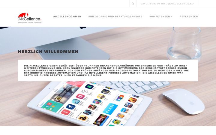 Screenshot of aixcellence.eu