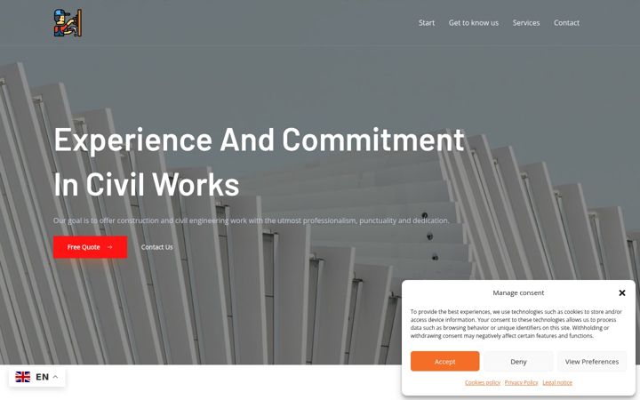 Screenshot of aixconstrucciones.com