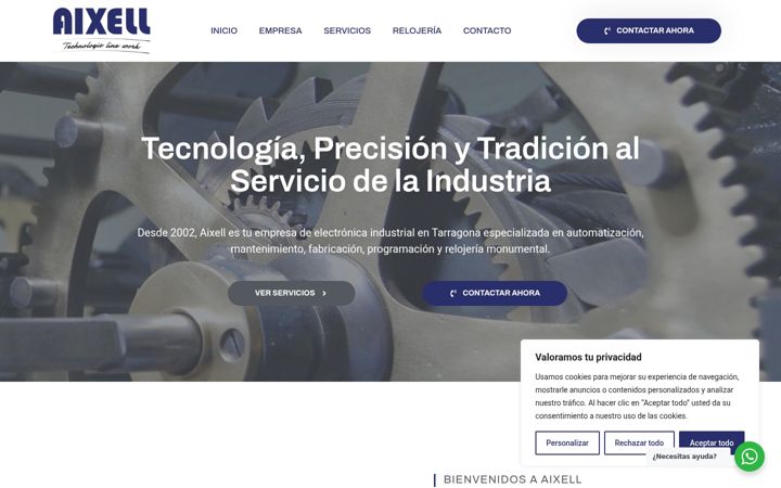 Screenshot of aixell.com