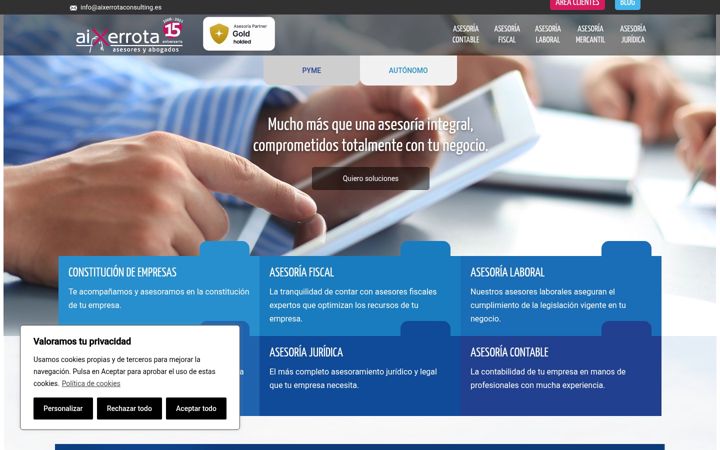 Screenshot van aixerrotaconsulting.es
