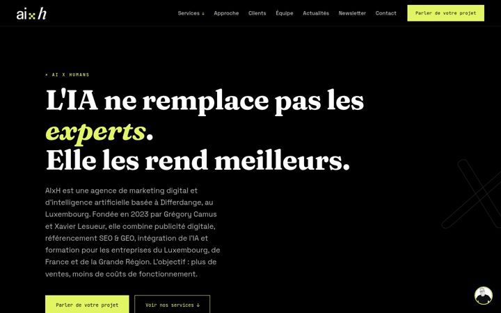 Screenshot of aixh.com