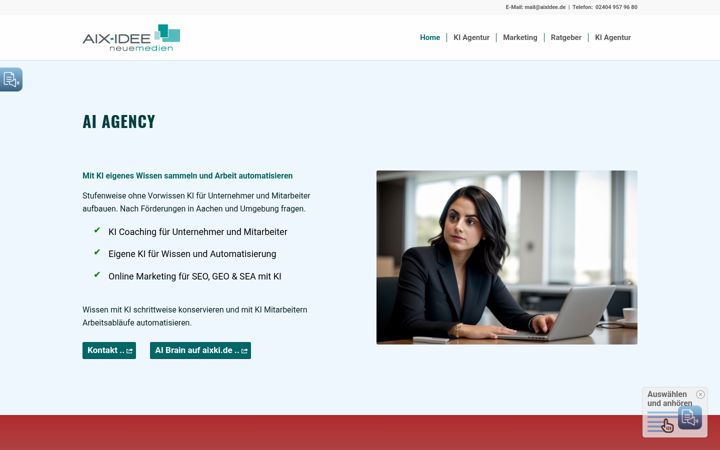 Screenshot of aixidee.de