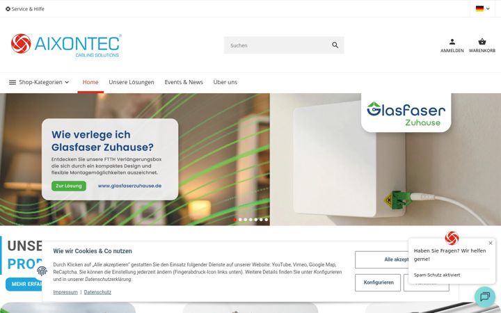 Screenshot of aixontec.com