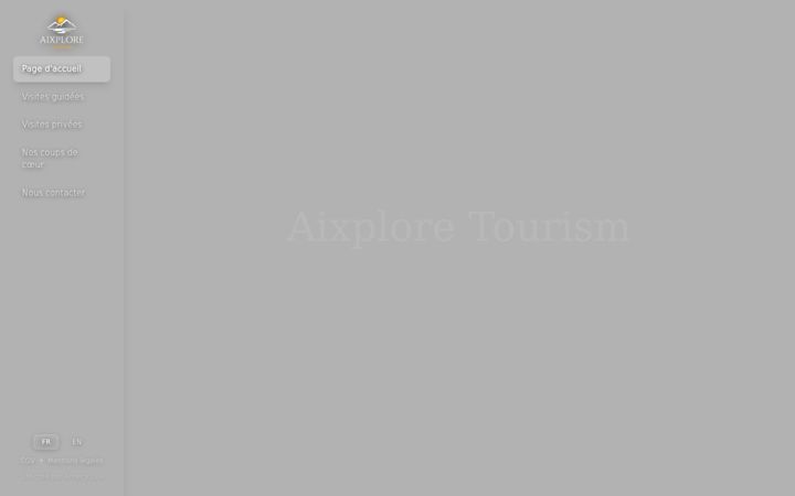 Screenshot of aixplore-tourism.com