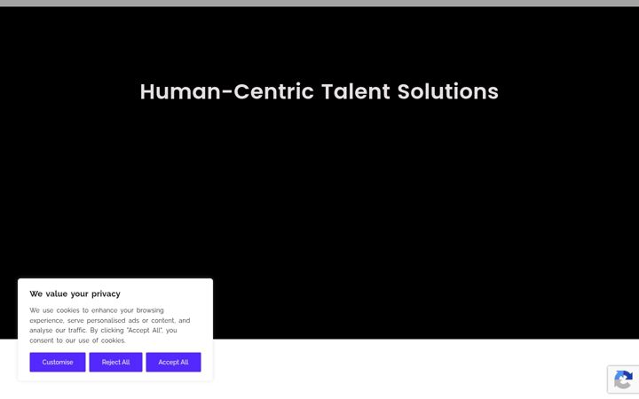 Screenshot stránky aizenrecruitment.com