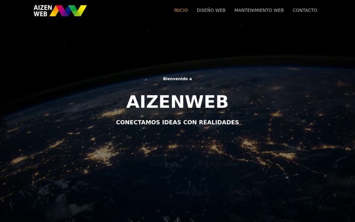 Screenshot of aizenweb.com