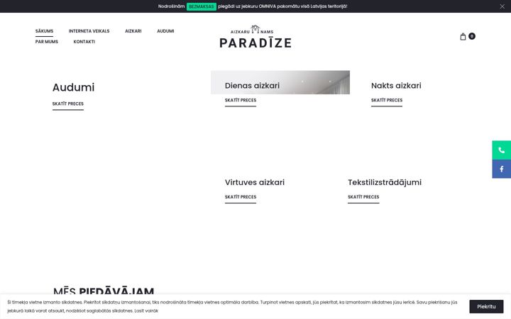 Screenshot of aizkarunams.lv