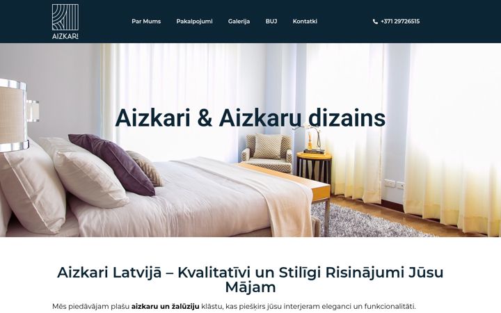 Screenshot of aizkarupasaule.lv