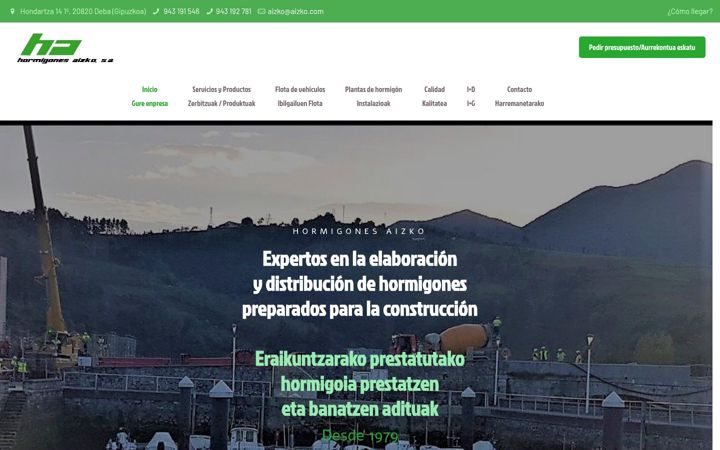 Screenshot of aizko.com