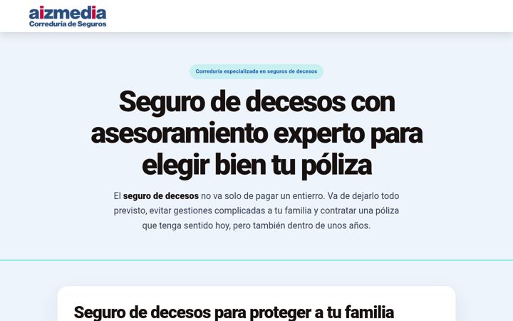 Screenshot του aizmedia.es