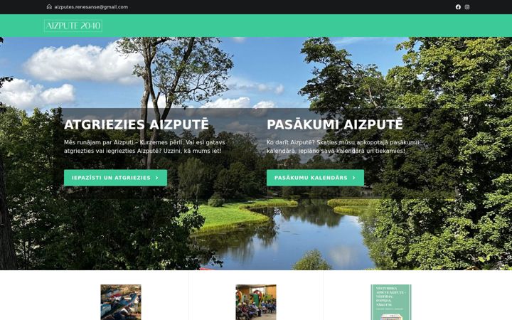 Screenshot of aizpute2040.lv