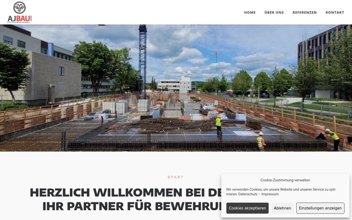 Screenshot of aj-bau.de