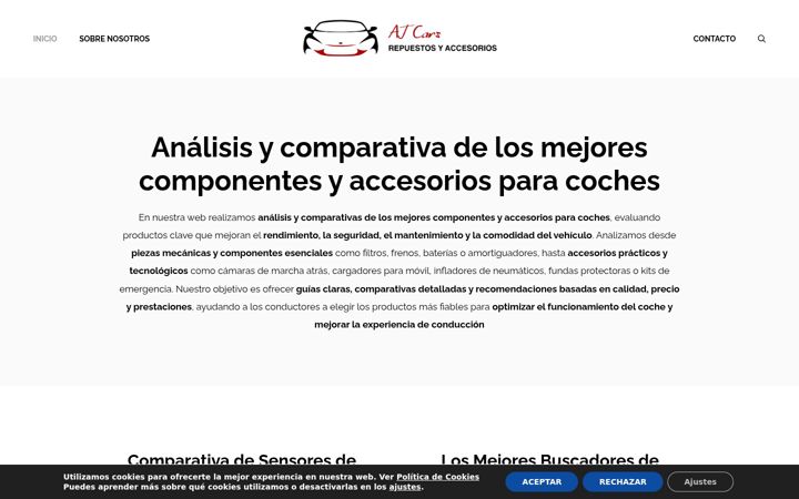 Screenshot of aj-cars.es