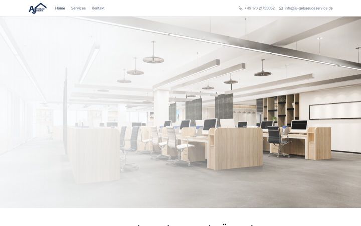 Screenshot of aj-gebaeudeservice.de