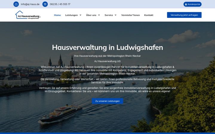 Screenshot of aj-haus.de
